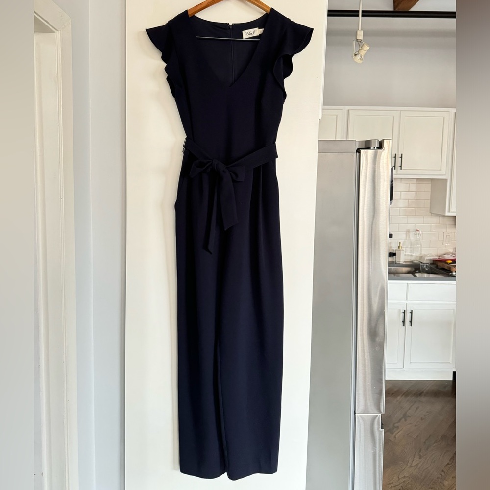 Eliza J Navy Jumpsuit, Size 8